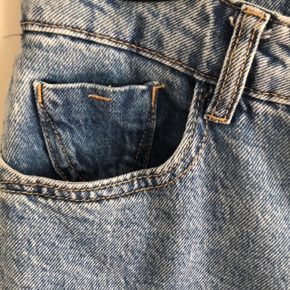 ZARA MOM Wedgie Paper bag taper size 6 12.5” Hi Rise Jeans - Picture 8 of 15